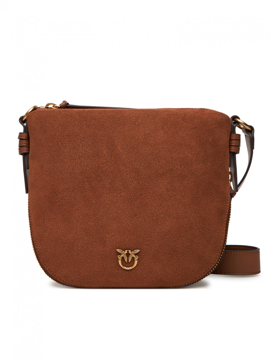 PINKO Kabelka Hobo Zip Around Mini Al 25-26 PLTT 105332 A2JH Hnědá